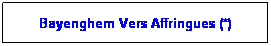 Zone de Texte: Bayenghem Vers Affringues (*)
